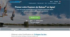 Desktop Screenshot of examenbateau.com
