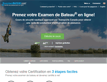 Tablet Screenshot of examenbateau.com